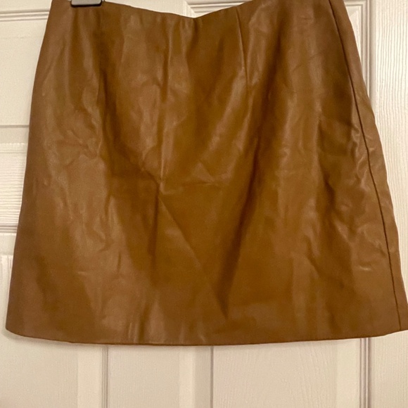 Oak + Fort Leather Mini Skirt - Picture 4 of 4